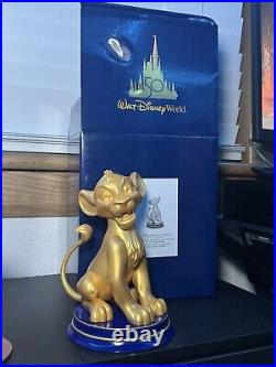 Walt Disney world 50th Anniversary Lion King Simba Statue 2022