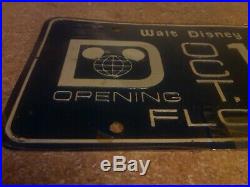 Walt Disney world grand opening october 1971 licence plate