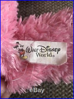 Walt disney World Pre duffy Pink Hidden Mickey Bear RARE