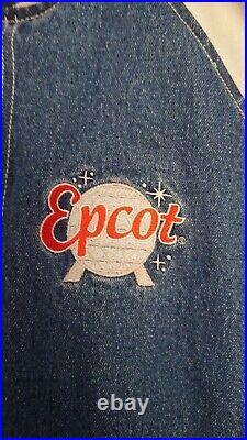 Walt disney world EPCOT varsity/bomer denim jacket