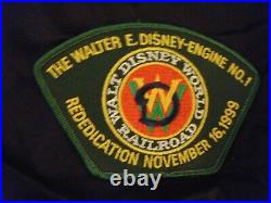 Walter E Disney engine NO 1 Walt Disney World railroad rededication train patch