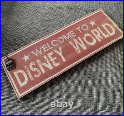 Welcome To Disney World Wooden Light Up Sign 25cm x 70cm x 5cm
