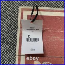 Welcome To Disney World Wooden Light Up Sign 25cm x 70cm x 5cm